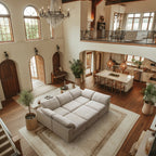 Canapé-lit gris tendre Wabi-Sabi