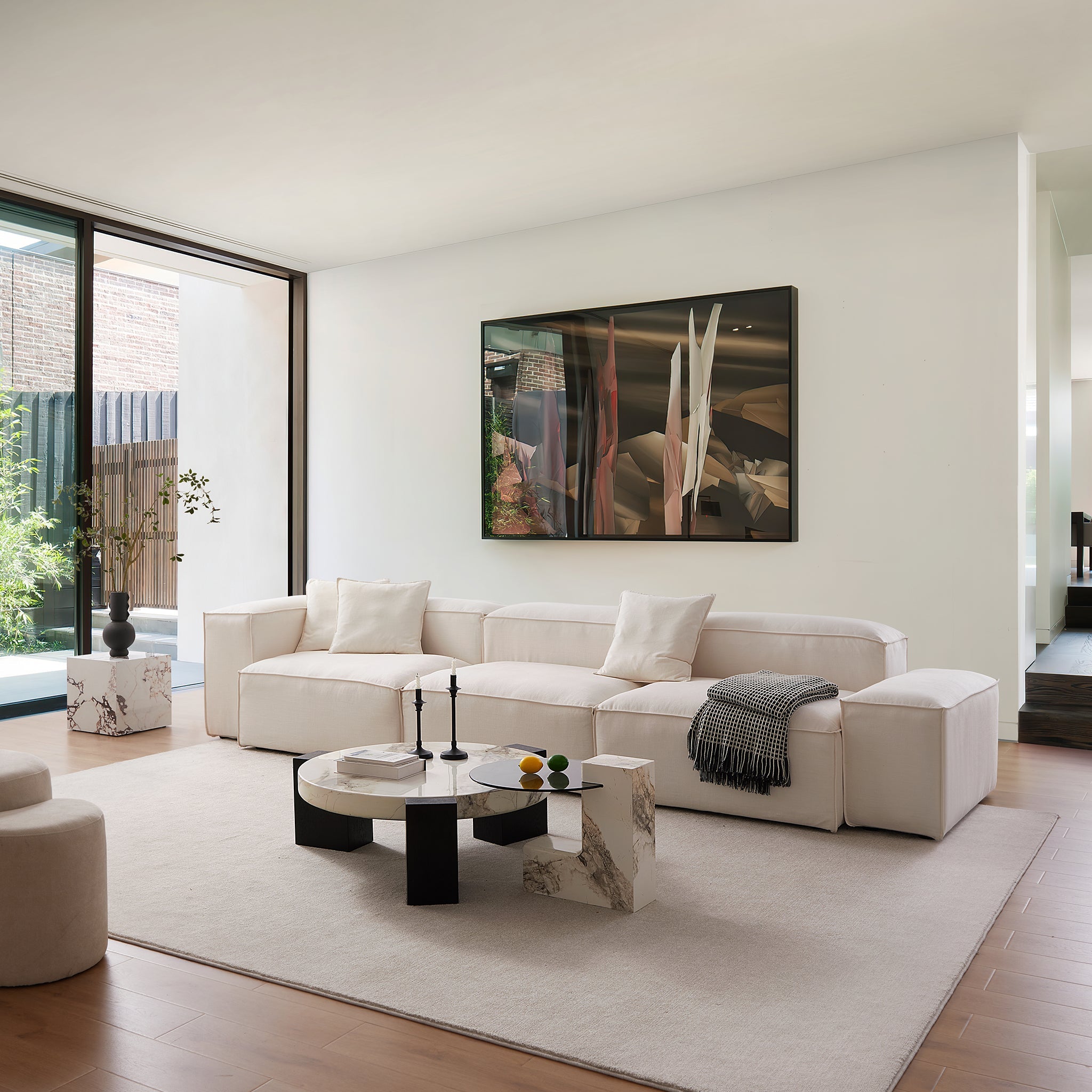 Freedom Modular Beige Sofa