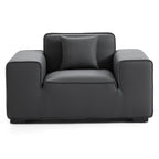 Domus Modular Beige Leather Sofa Set