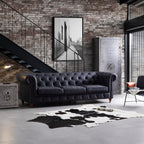Durango Chesterfield Top Grain Leather Tufted Sofa
