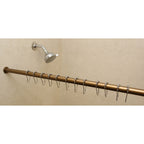 Tringle à rideau de douche ou de fenêtre réglable de 1 pouce montée sur tension