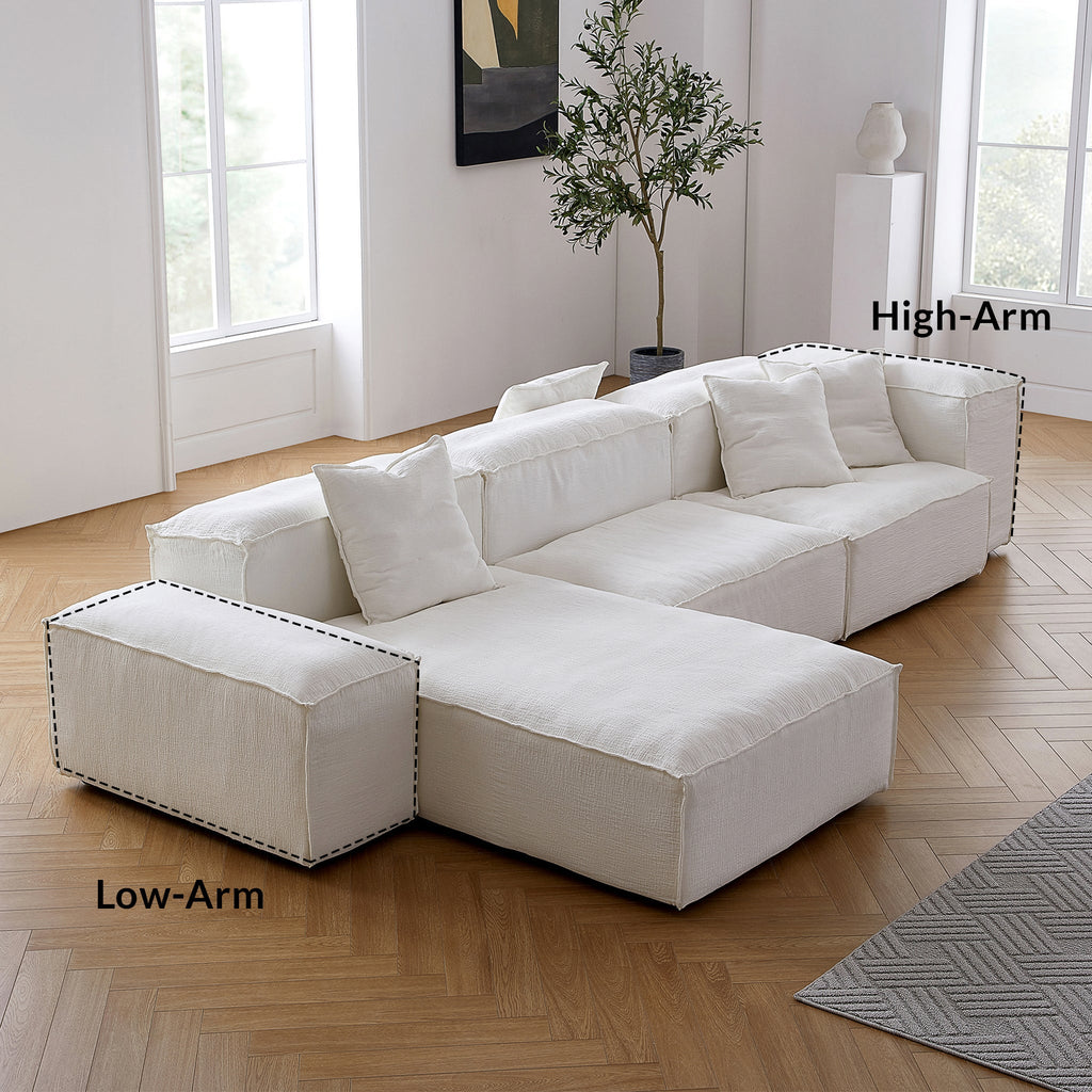 Canapé sectionnel double face Freedom Modular blanc
