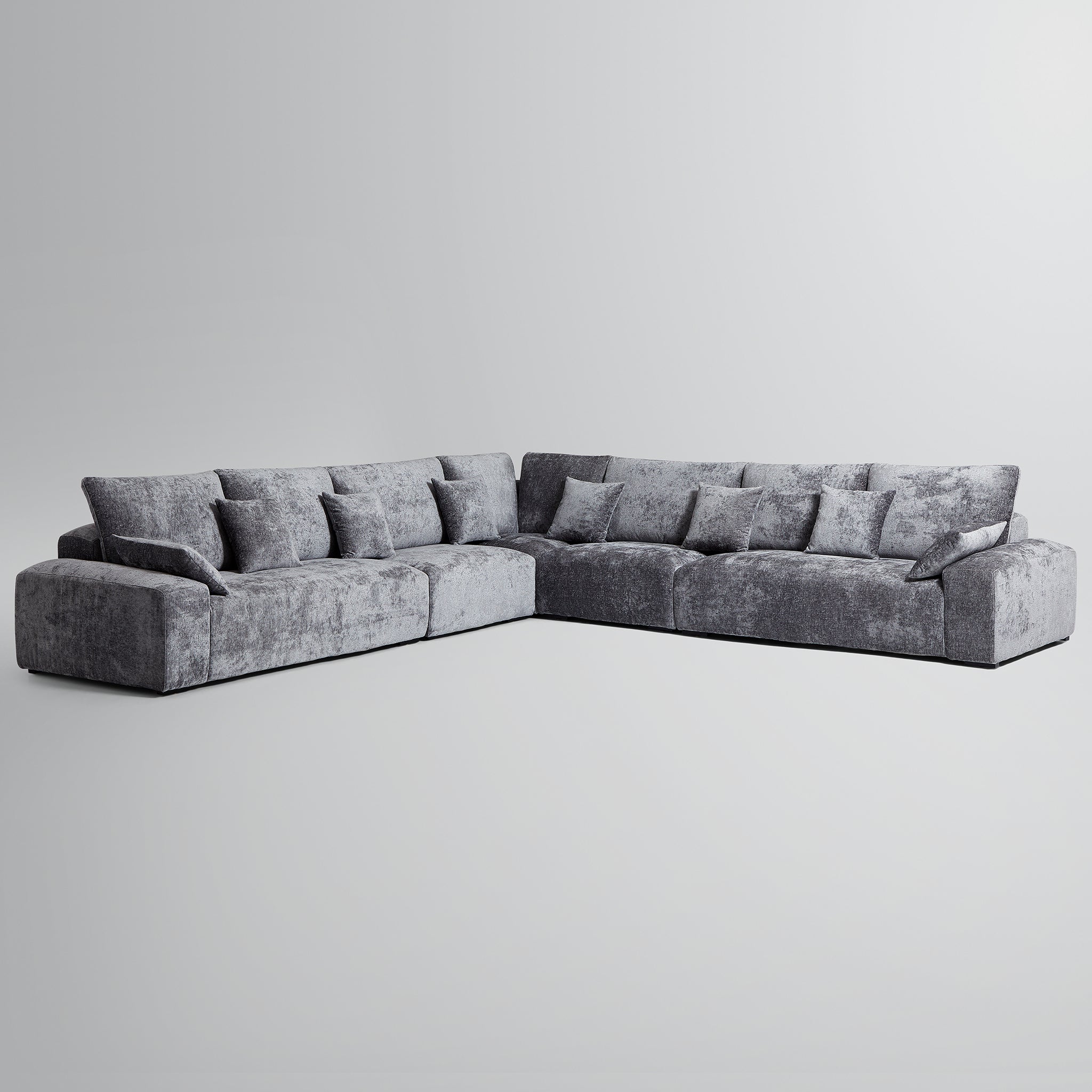 Le canapé d'angle sectionnel beige Empress