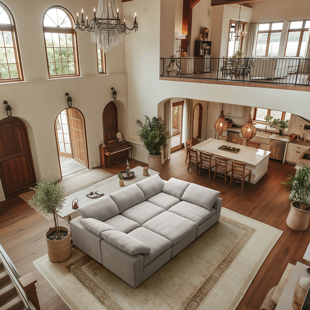 Canapé-lit gris tendre Wabi-Sabi