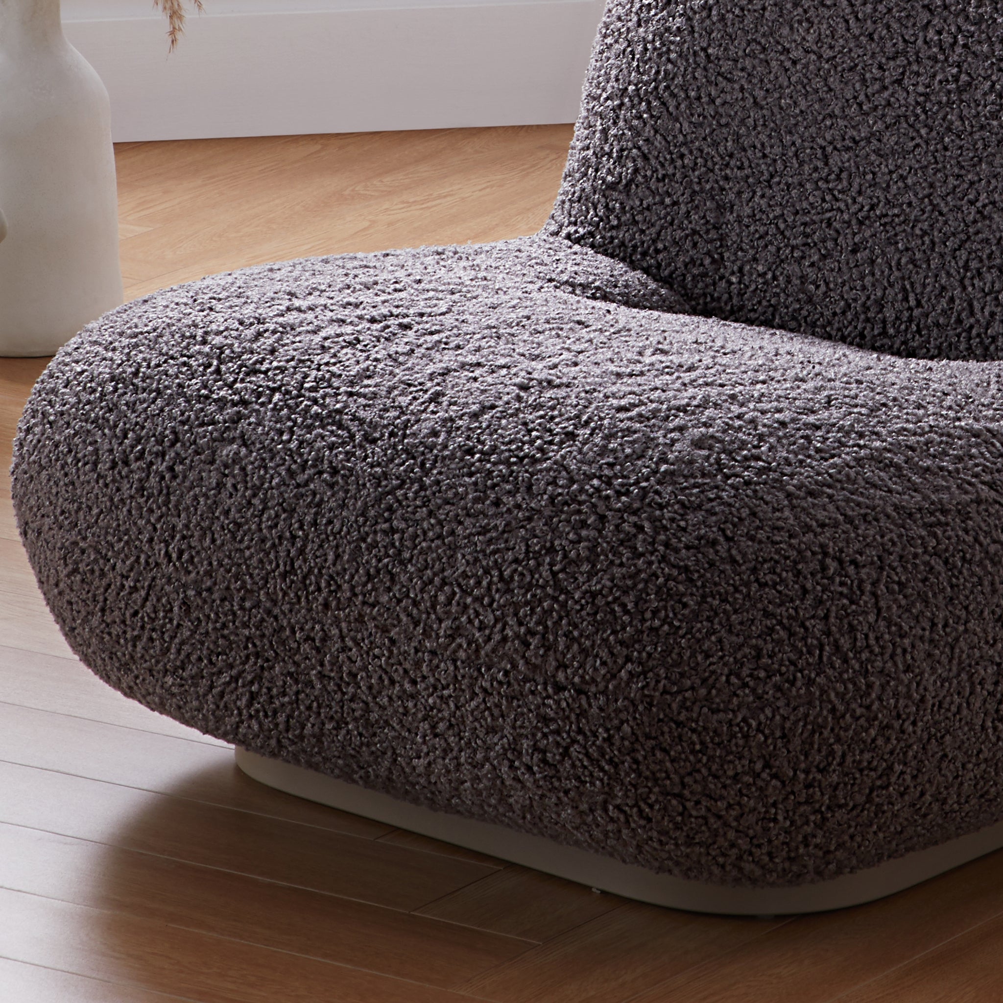 Fauteuil d'appoint gris Puff