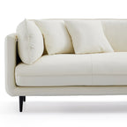 Vanilla Black Leather Sofa