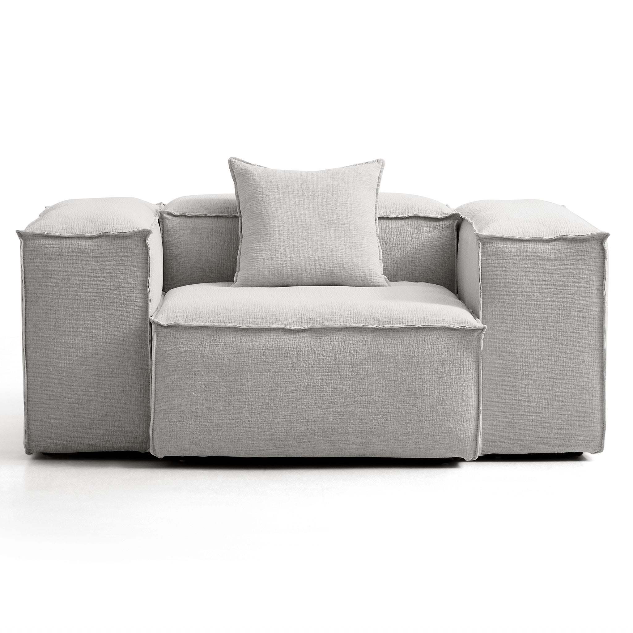 Freedom Modular Gray Accent Armchair