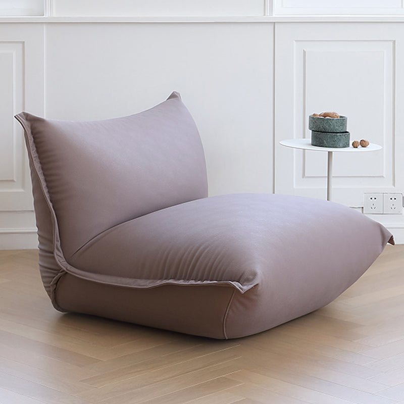 Fauteuil poire et chaise longue minimaliste Teddy sans accoudoirs
