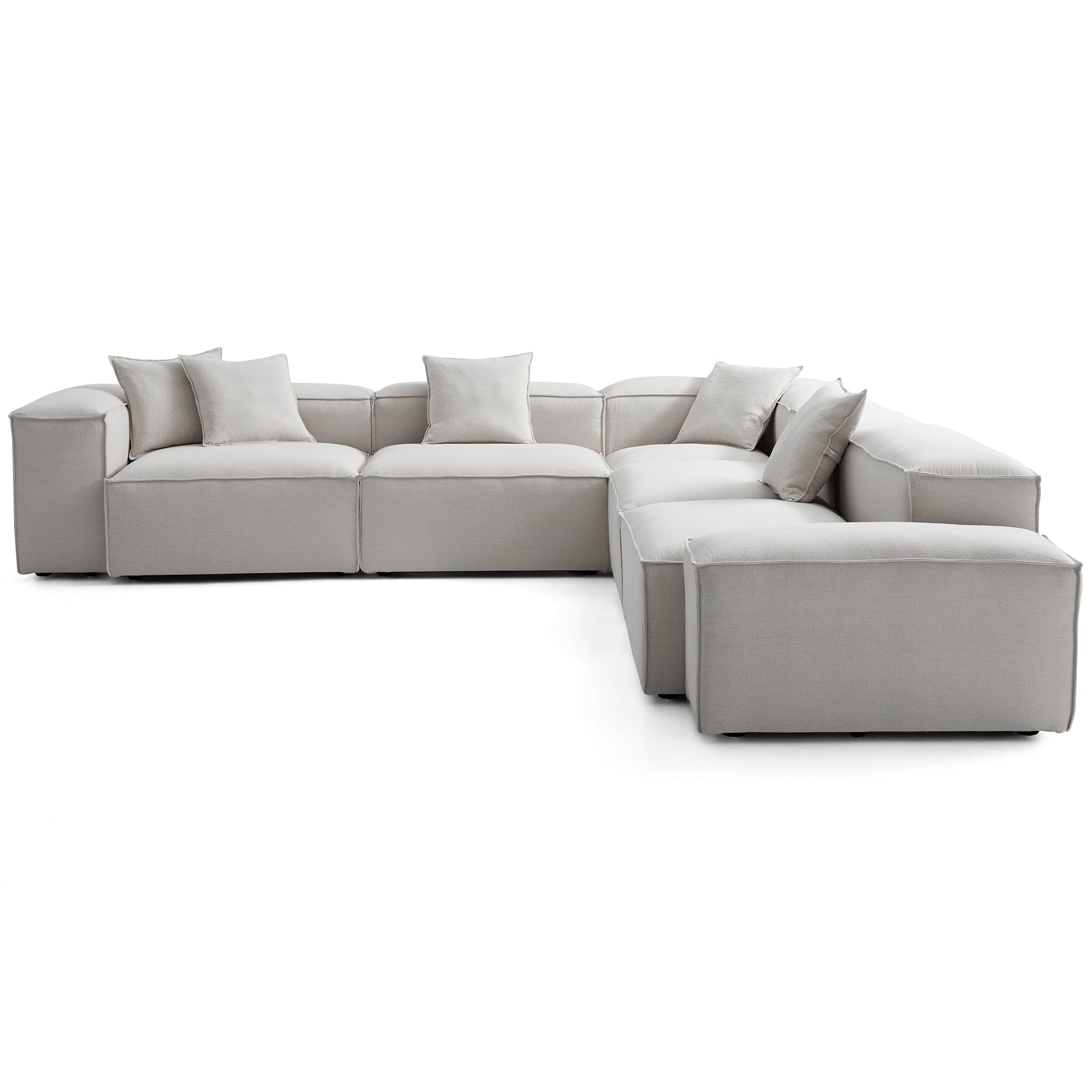 Freedom Modular Gray Corner Sectional Sofa