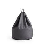 Pouf Litton en cuir gris