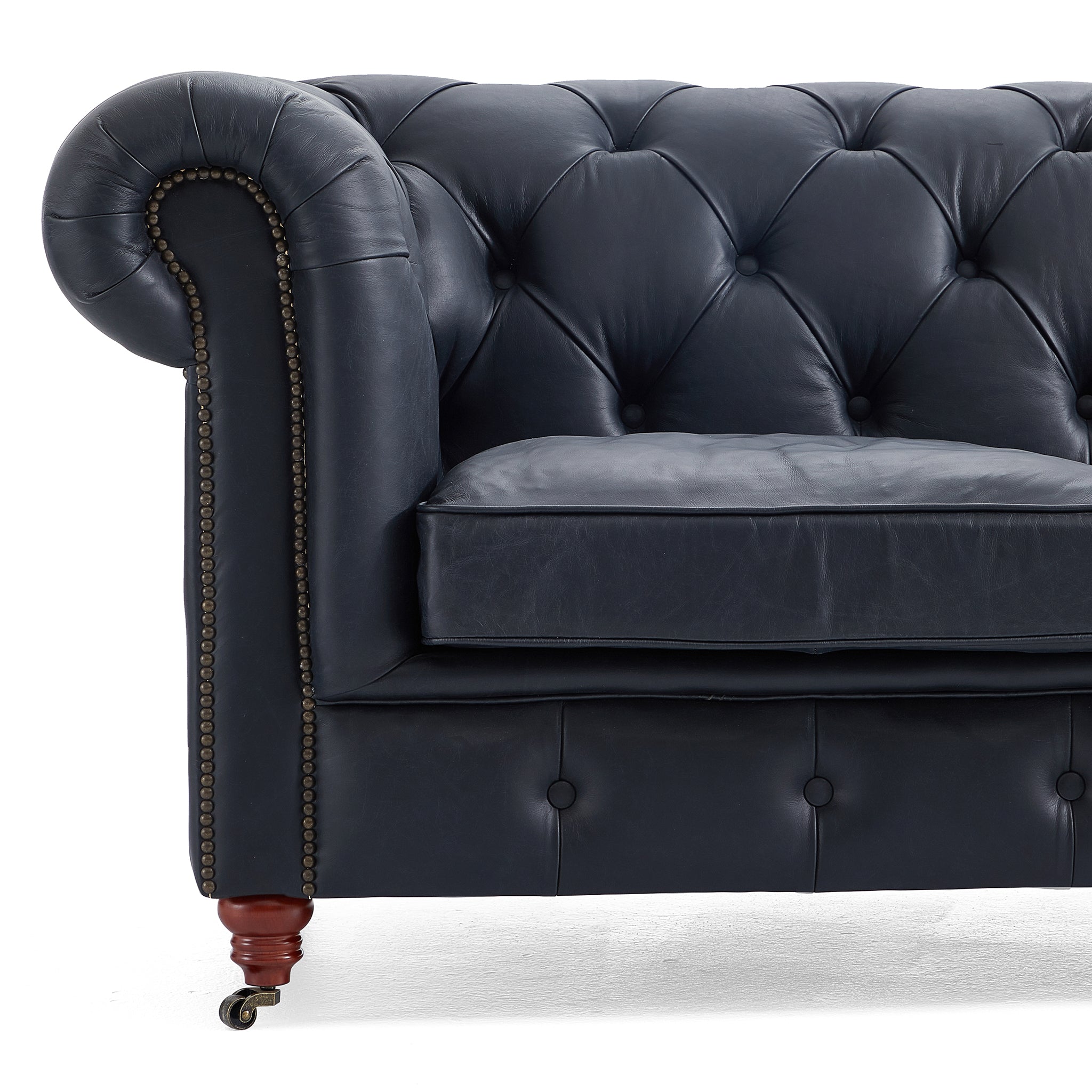 Durango Chesterfield Top Grain Leather Tufted Sofa