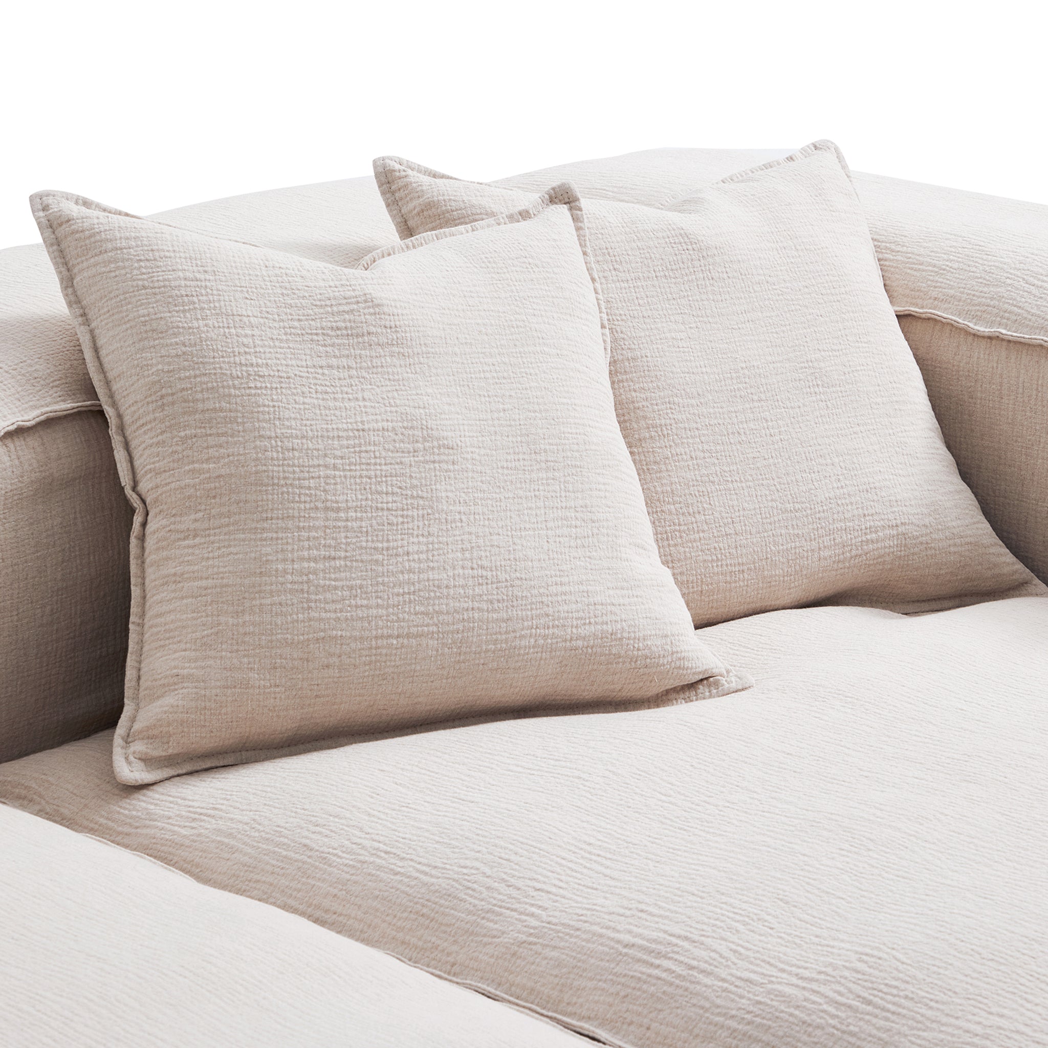 Canapé d'angle modulaire gris Freedom