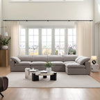 Canapé d'angle en L Tender Wabi-Sabi gris