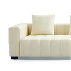 Canapé sectionnel en cuir en forme de L avec table basse