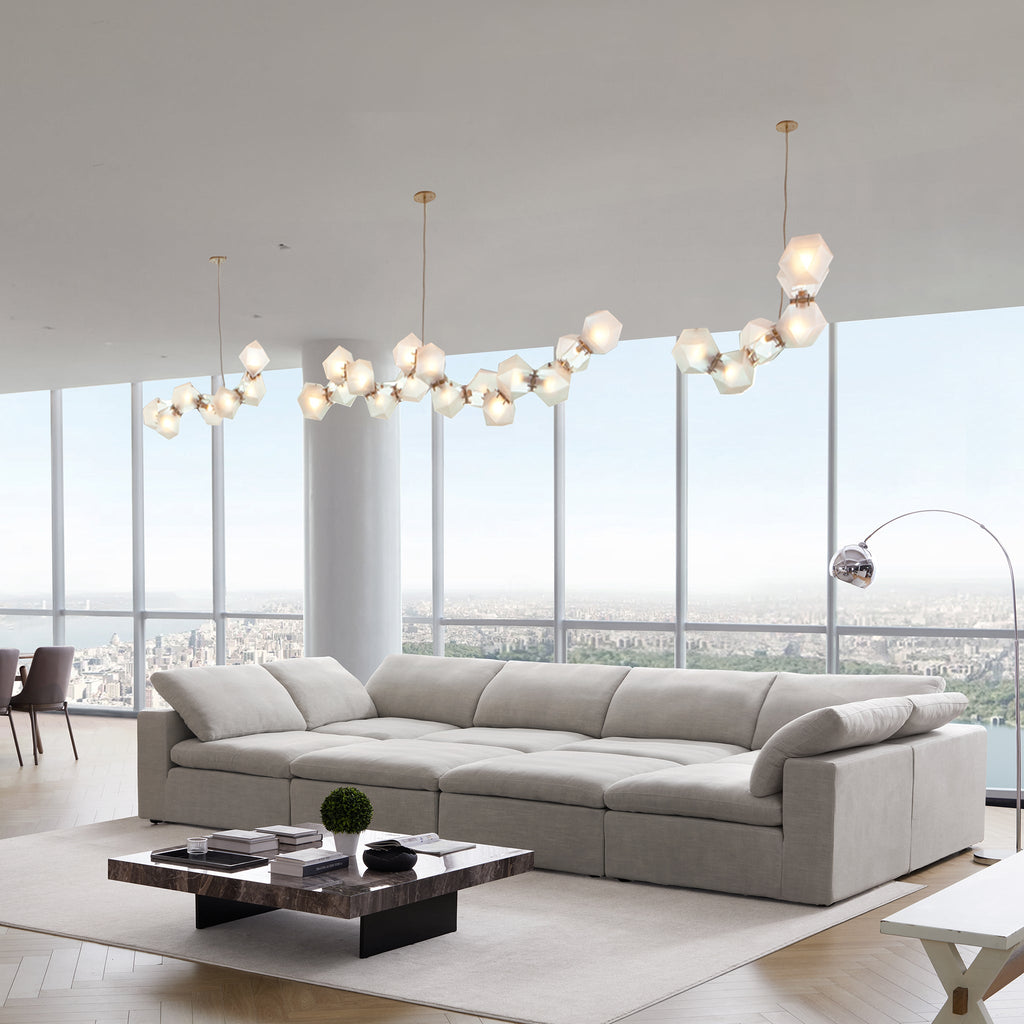 Canapé-lit gris tendre Wabi-Sabi