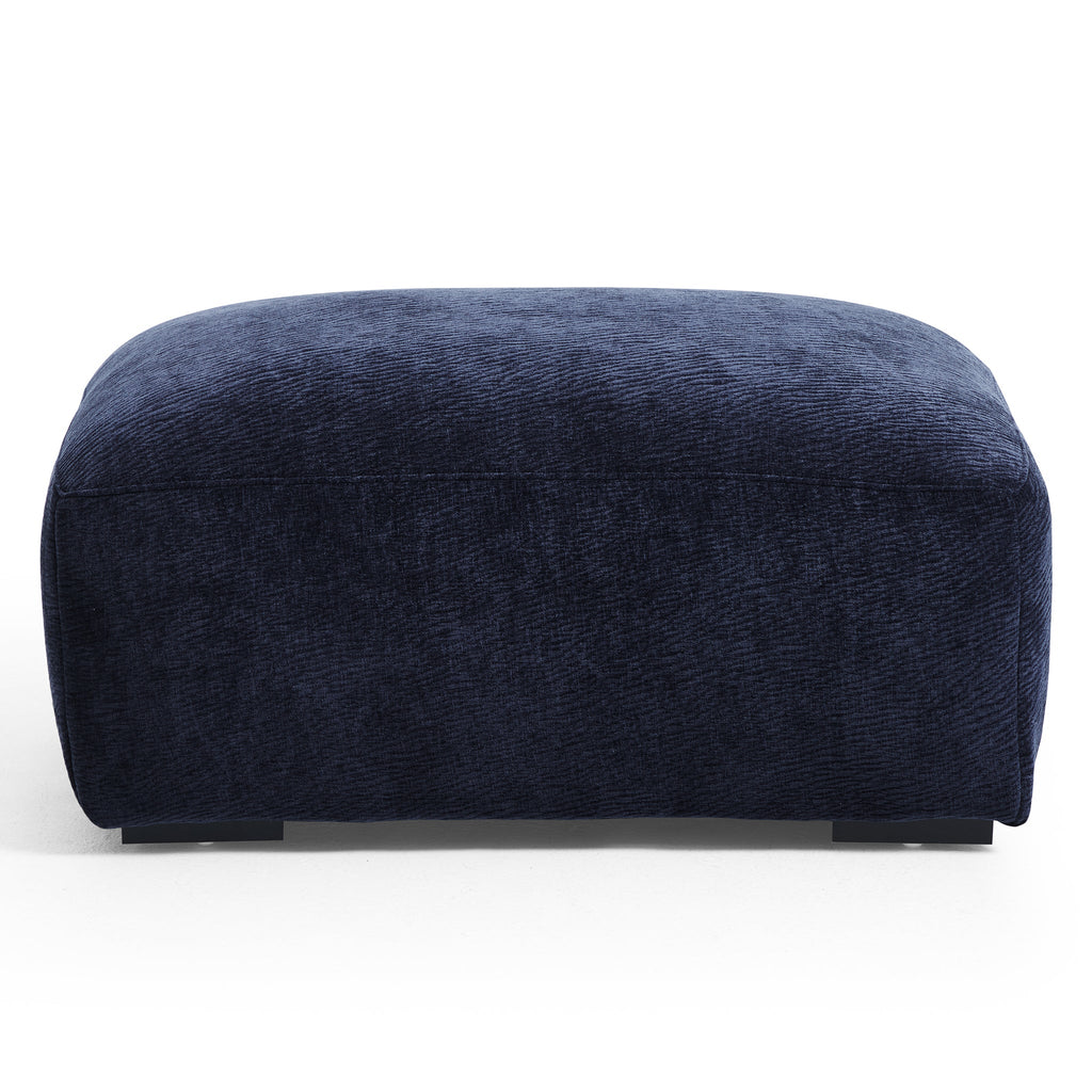 Le canapé et le pouf bleu marine Empress
