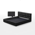 Sugar Cube Leather Bed
