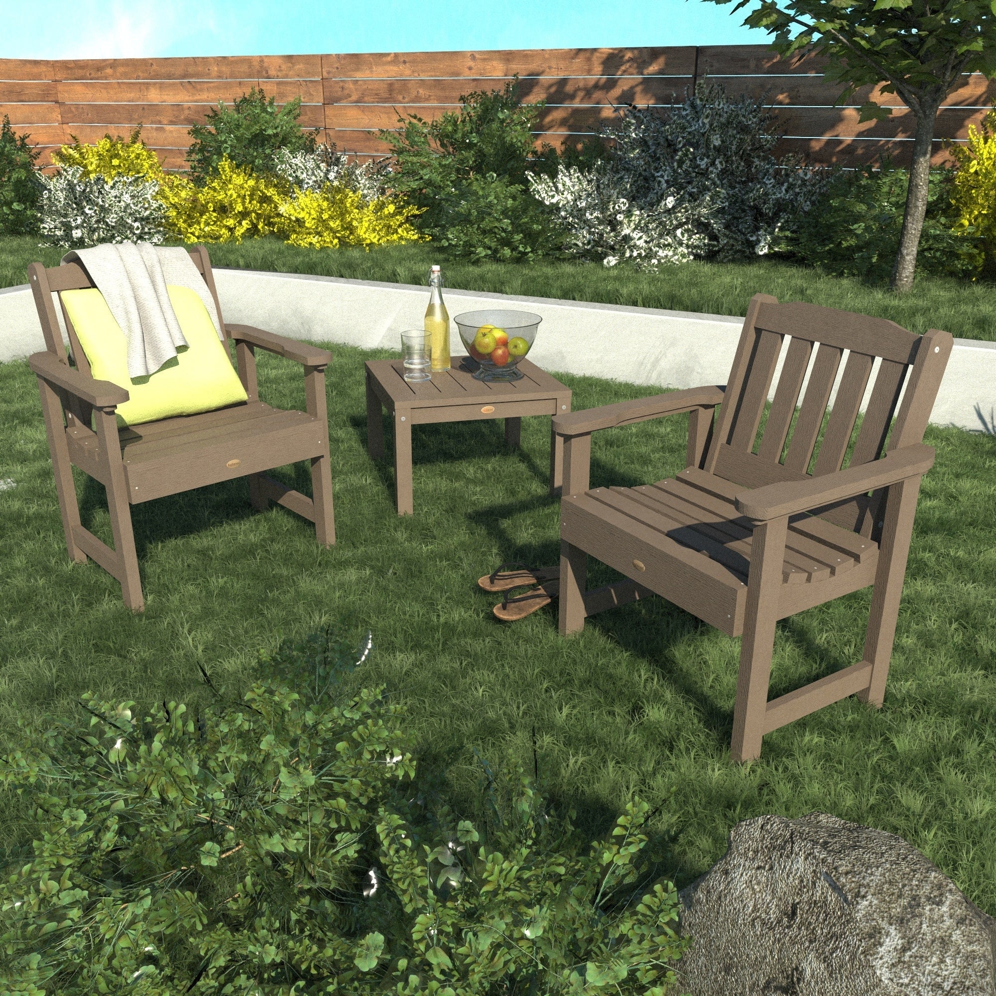 Ensemble de conversation avec chaises de jardin HIGHWOOD Lehigh