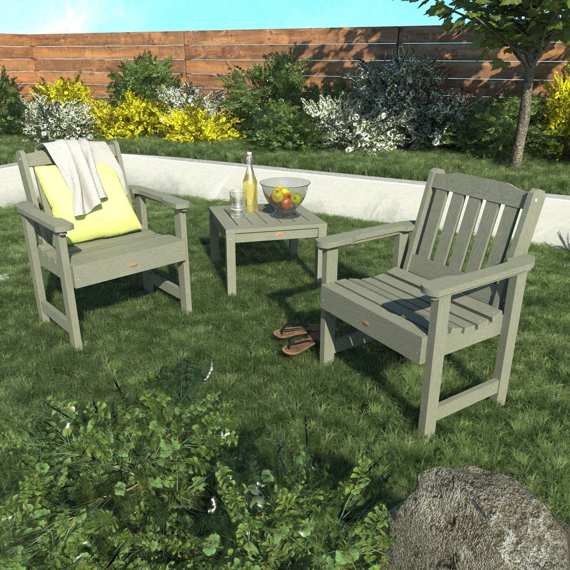 Ensemble de conversation avec chaises de jardin HIGHWOOD Lehigh