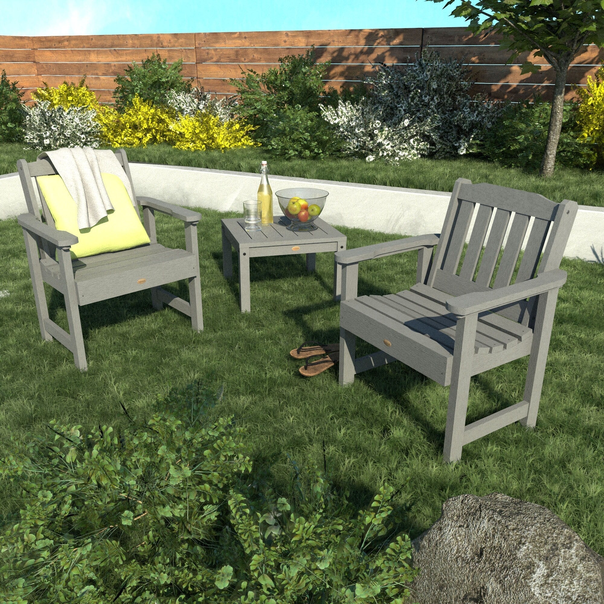 Ensemble de conversation avec chaises de jardin HIGHWOOD Lehigh