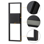 Applique murale d'extérieur à 2 lumières LED intégrées noir mat