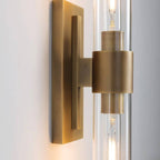 Appliques murales modernes en verre KAYLA, luminaires muraux d'intérieur, éclairage de vanité avec abat-jour en verre (lot de 2)