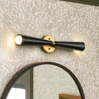 Applique murale LED à 2 lumières, double cône, haut et bas, en forme de sablier