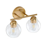 Luminaires de salle de bain vintage à 2 lumières
