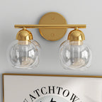 Luminaires de salle de bain vintage à 2 lumières