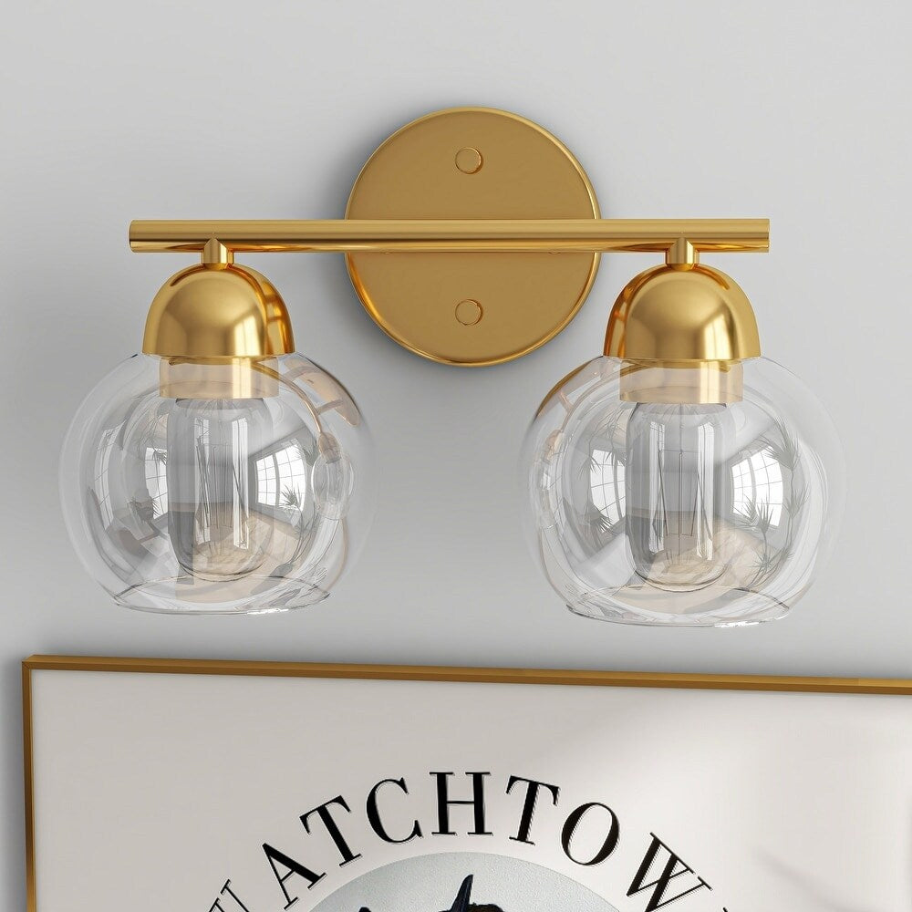 Luminaires de salle de bain vintage à 2 lumières