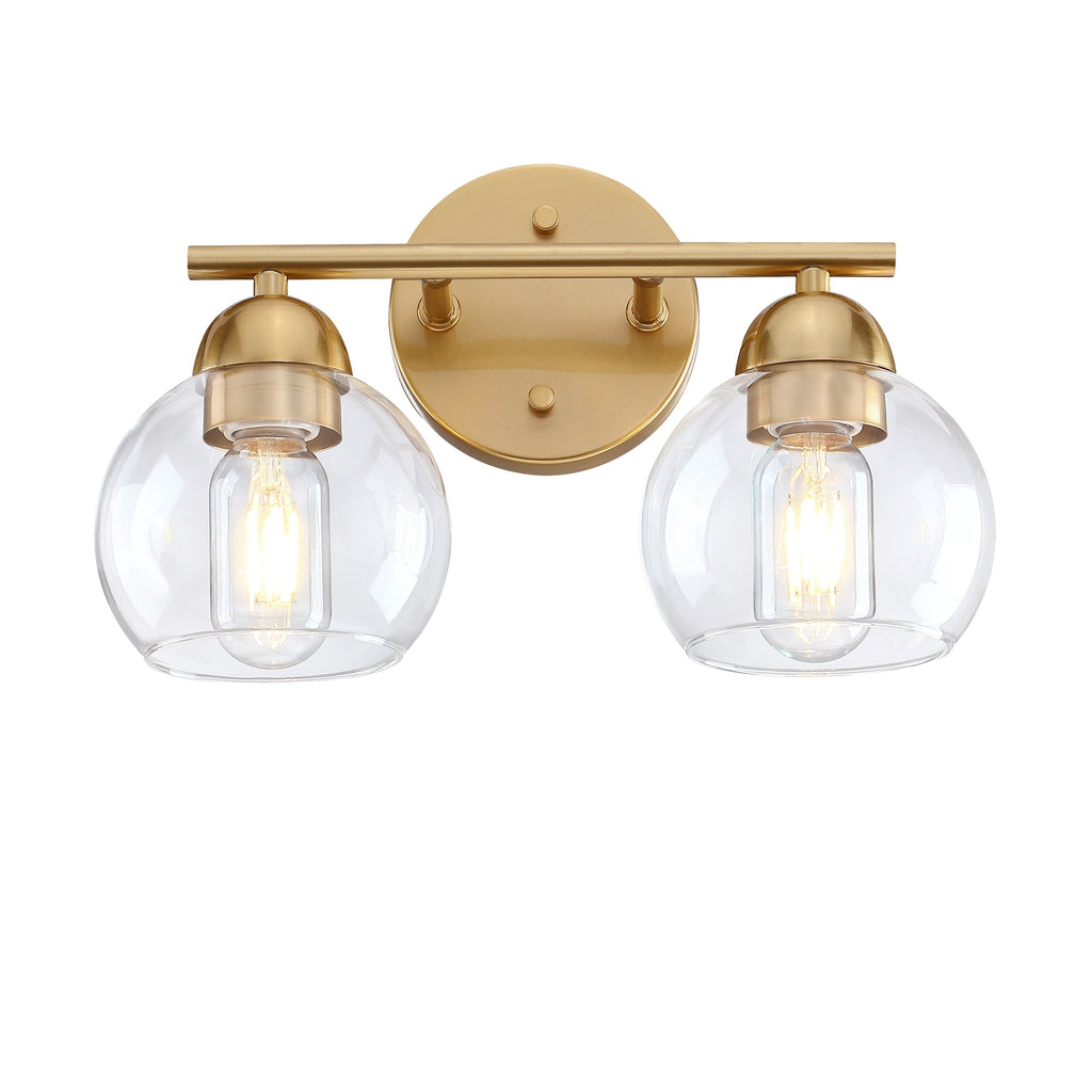 Luminaires de salle de bain vintage à 2 lumières
