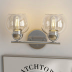 Luminaires de salle de bain vintage à 2 lumières