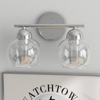 Luminaires de salle de bain vintage à 2 lumières