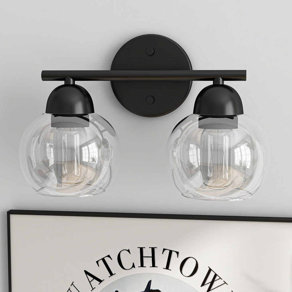 Luminaires de salle de bain vintage à 2 lumières