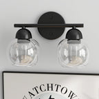 Luminaires de salle de bain vintage à 2 lumières