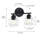 Luminaires de salle de bain vintage à 2 lumières