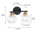 Luminaires de salle de bain vintage à 2 lumières