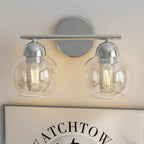 Luminaires de salle de bain vintage à 2 lumières