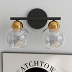Luminaires de salle de bain vintage à 2 lumières