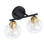 Luminaires de salle de bain vintage à 2 lumières