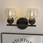 Luminaires de salle de bain vintage à 2 lumières