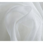 HLC.me Lot de 2 rideaux de fenêtre semi-transparents à œillets pour chambre à coucher et salon