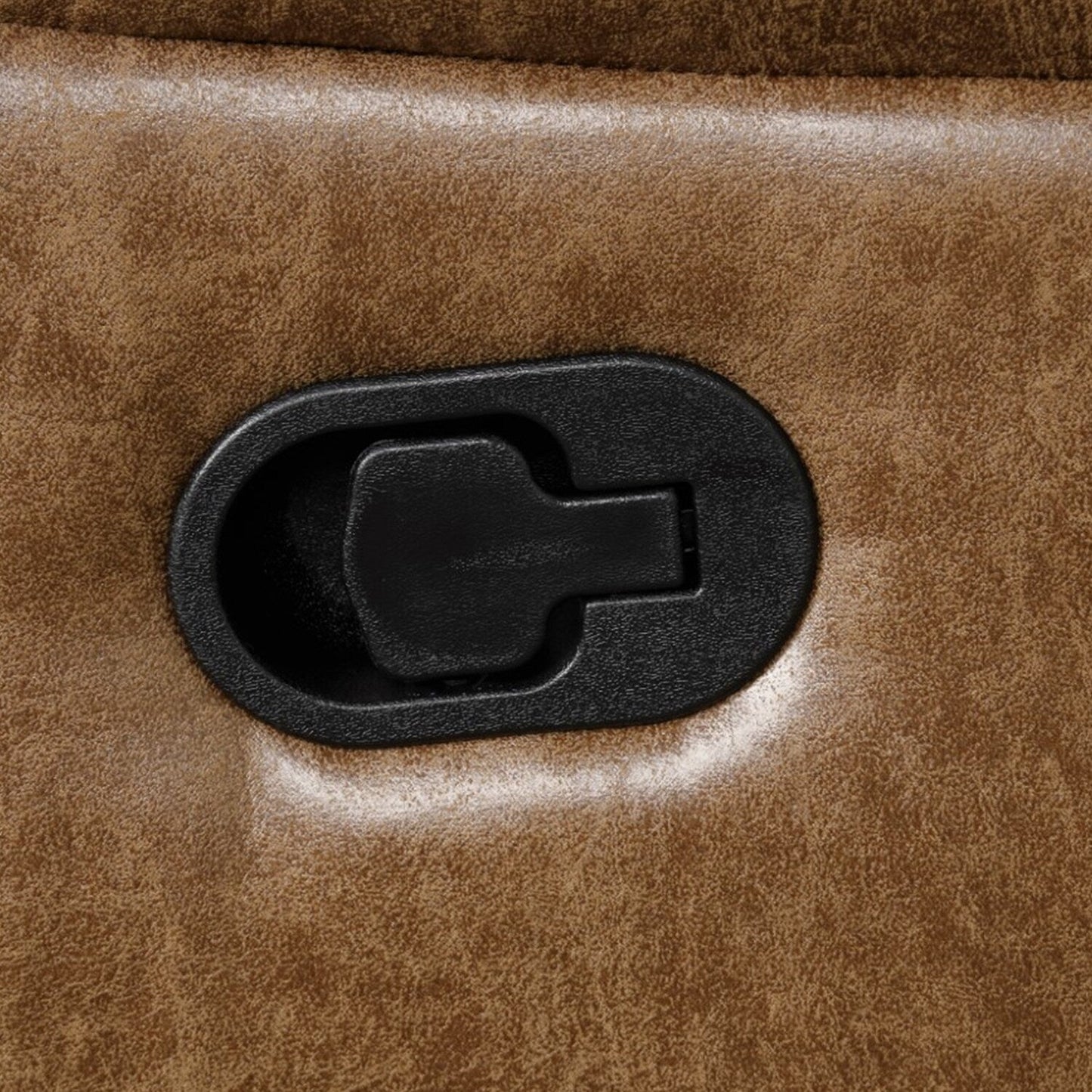 Ensemble de canapés manuels rembourrés 2 pièces avec porte-gobelets, marron