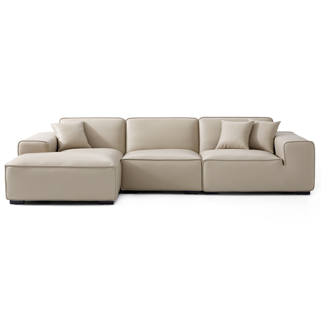 Domus Modular Brown Leather Sectional