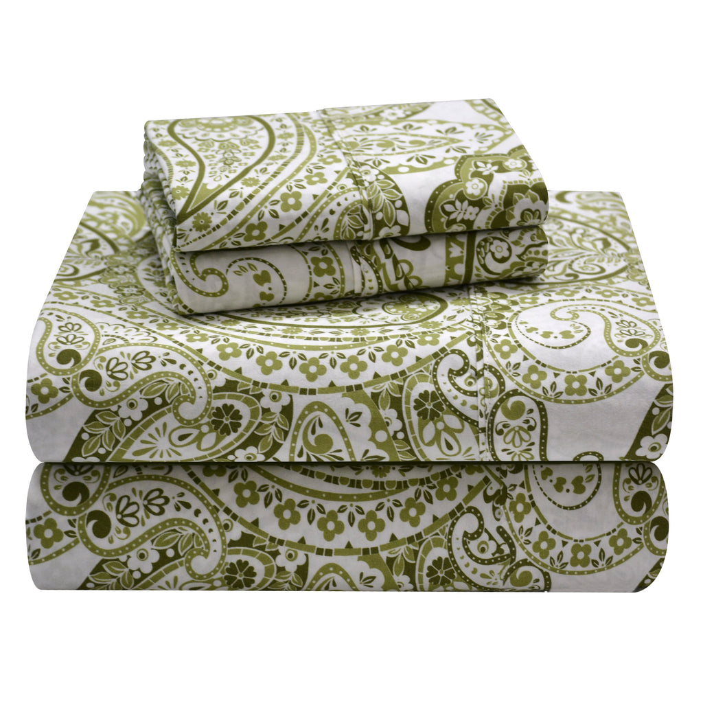 Parure de draps Pointehaven en coton à motif cachemire bohème