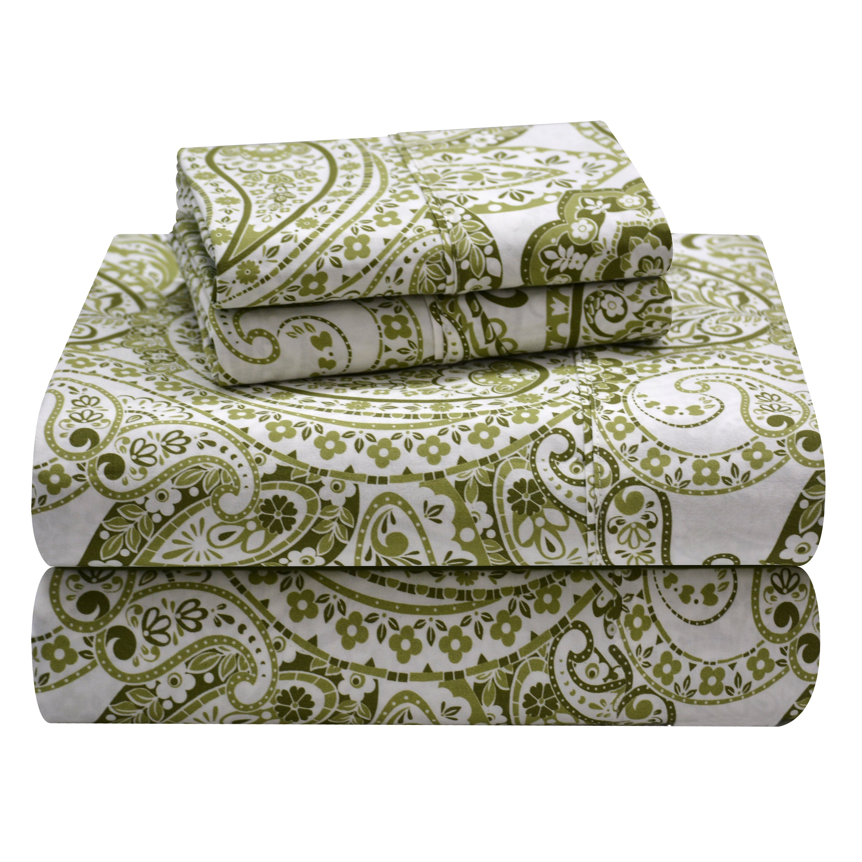 Parure de draps Pointehaven en coton à motif cachemire bohème