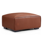 Ensemble de canapés modulaires en cuir marron Domus