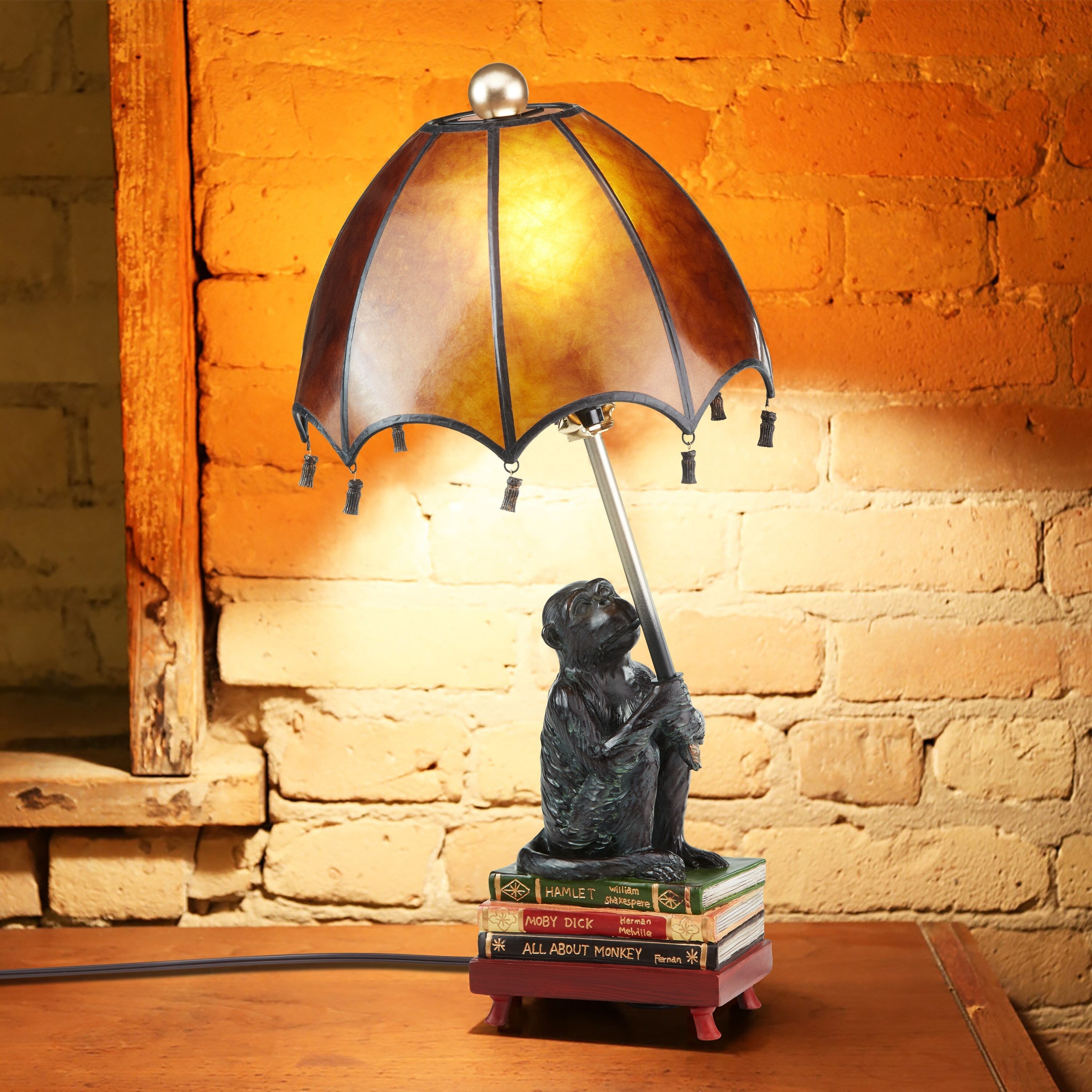 Lampe de table Singe Intellectuel 21,75 h – 11 L x 11 l x 21,75 h