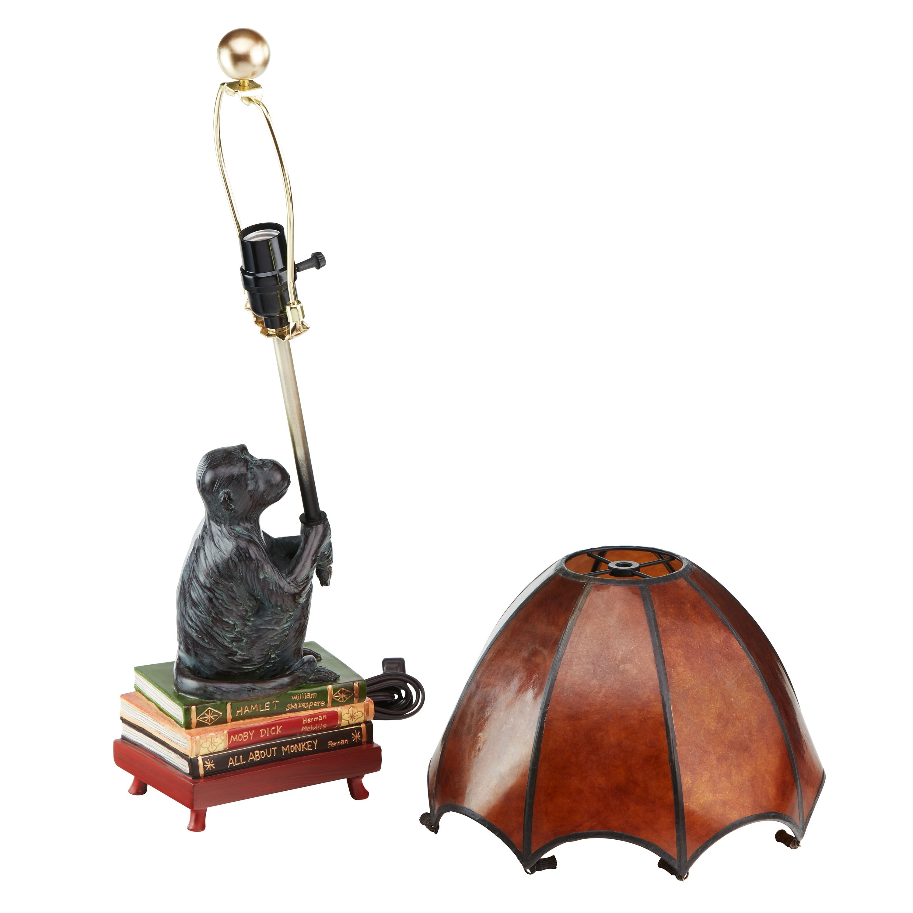 Lampe de table Singe Intellectuel 21,75 h – 11 L x 11 l x 21,75 h