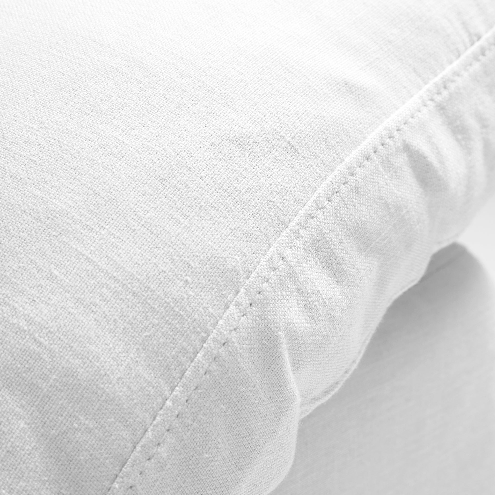 Canapé sectionnel et pouf Tender Wabi-Sabi blanc en forme de L